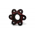 CNC Racing NEW STYLE Black/Red or Gold BI-COLOR 6 Hole Rear Sprocket Flange for Ducati Panigale / Streetfighter V4 / S / R / Speciale